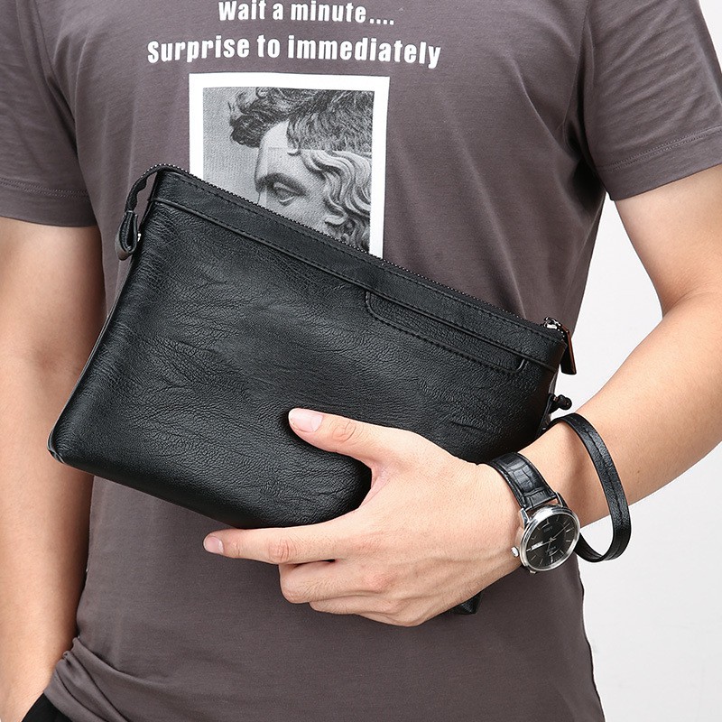 Jual Tas Tangan Terbaru Clutch Handbag Pria Original Jinjing - Abu-abu -  Kota Bandung - S78 Shop