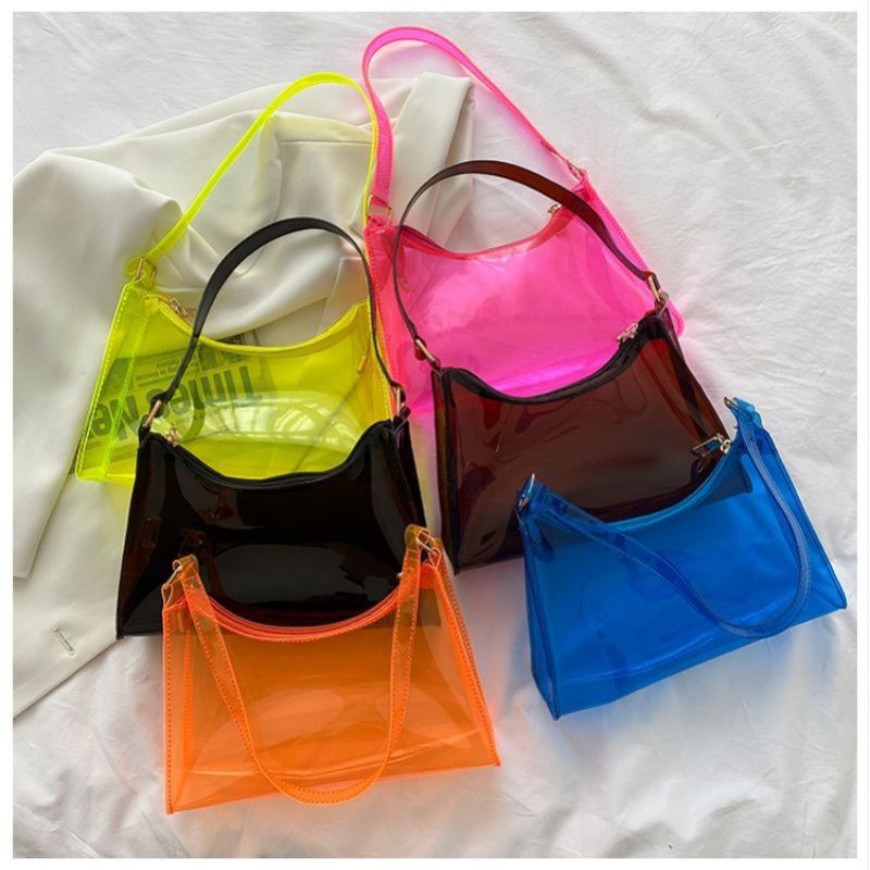 Jual Terbaru Bisa Cod Tas Bahu Shoulder Bag Mini Transparan Jelly