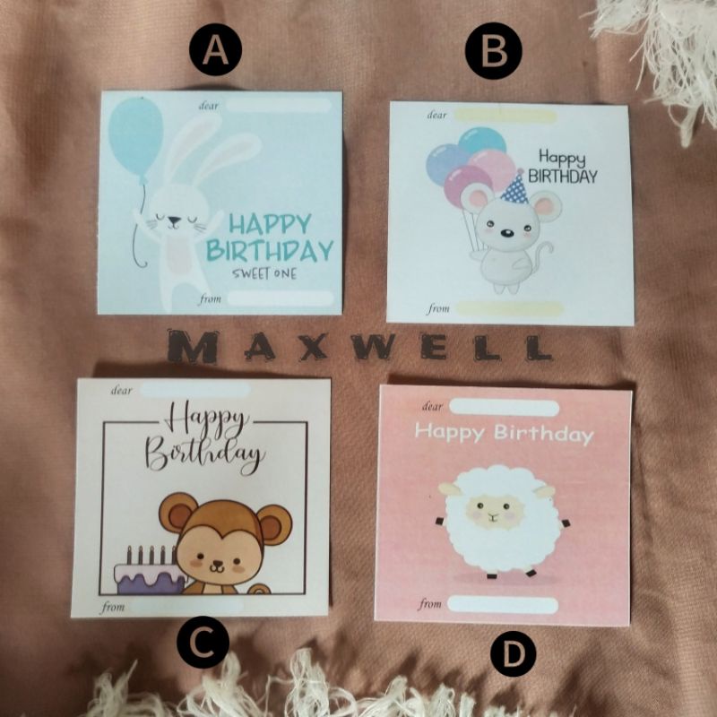 Jual KARTU UCAPAN ULTAH/BIRTHDAY CARD | Shopee Indonesia