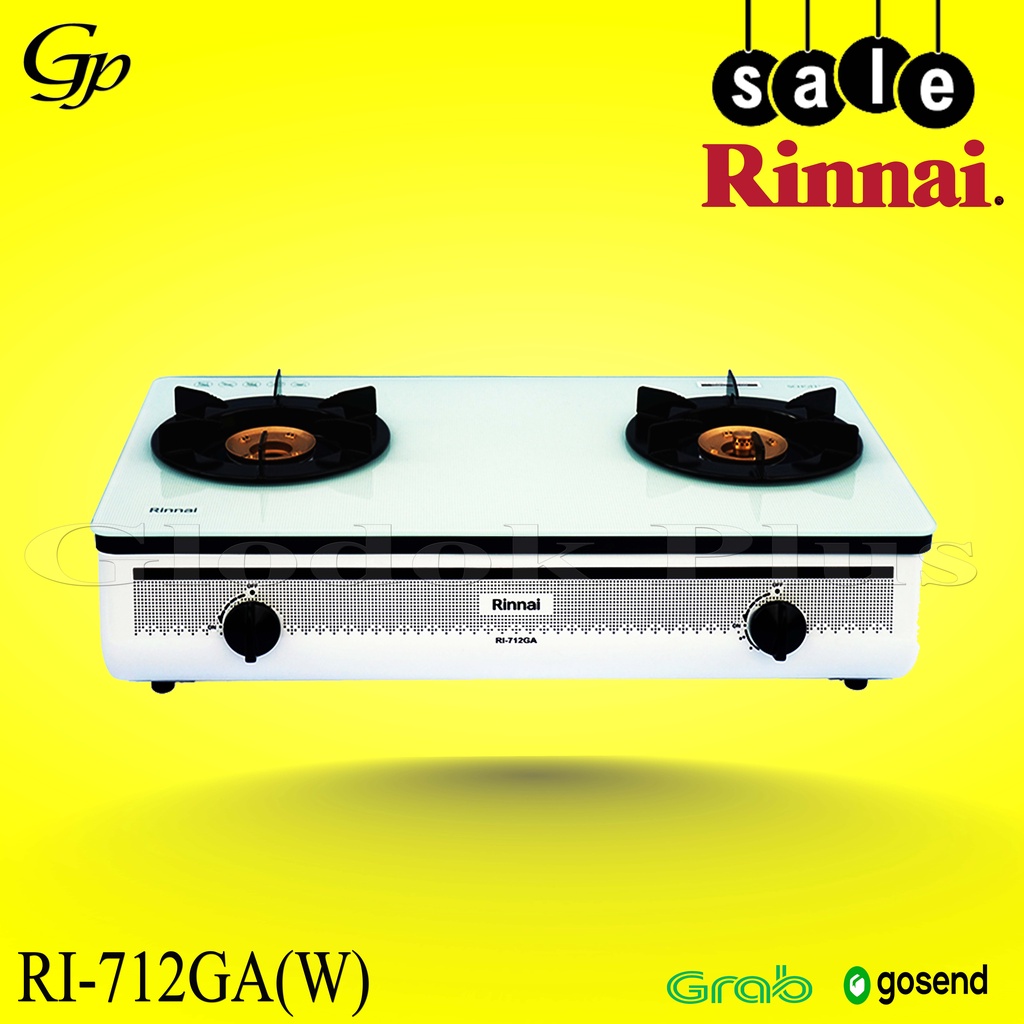 Jual Rinnai RI 712 GAW Kompor Gas Kaca 712GAW 2 Tungku Rinai RI712GAW ...