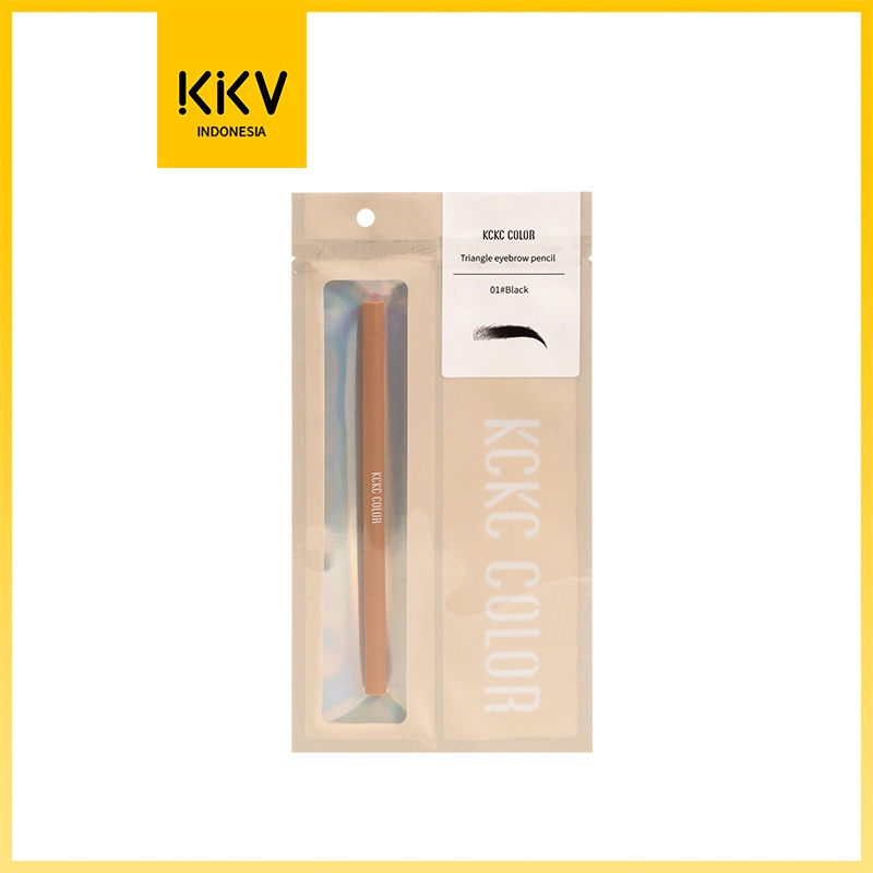 Jual KKV KCKC COLOR Triangle Machete Eyebrow Pencil 01 Black 0.1g