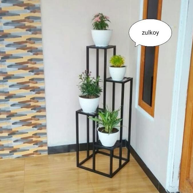 Jual Rak Pot Tanaman Bunga Rak Hias Standing Besi Susun Shopee Indonesia