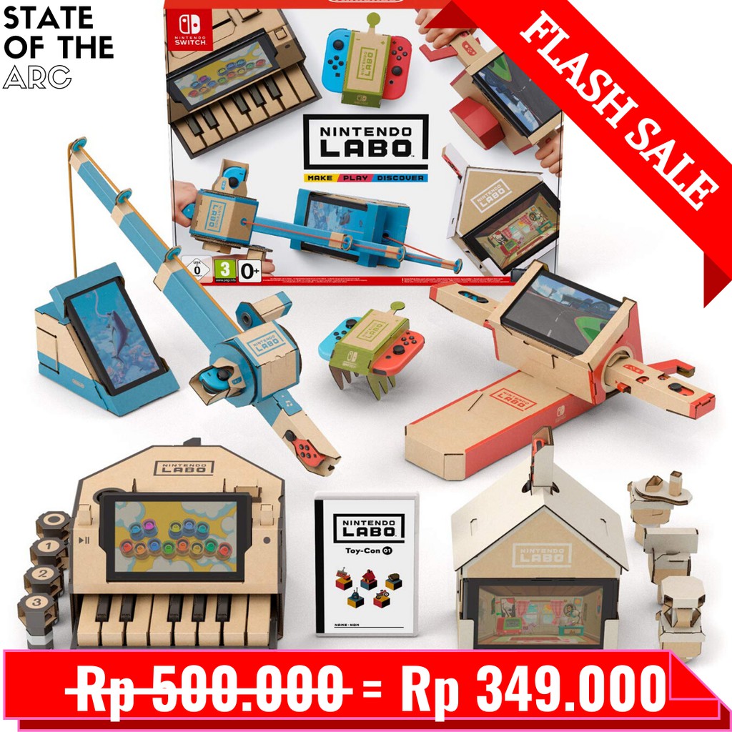 開封のみ 未使用Nintendo Labo Toy-Con 01 + 澄み渡っ 03セット