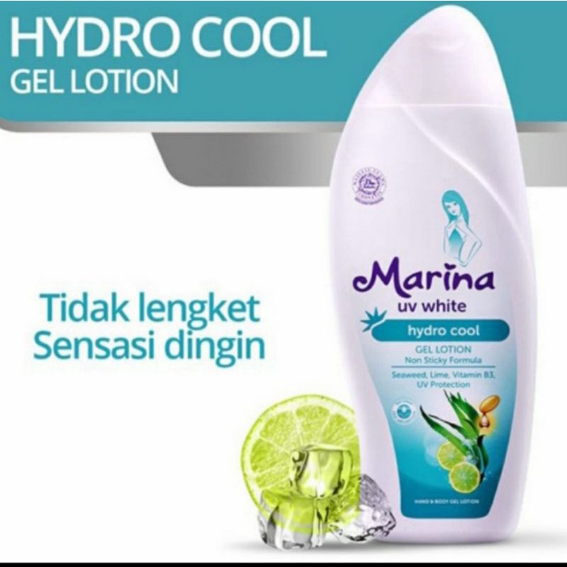 Jual Marina Uv White Hydro Cool Gel Ml Body Lotion Shopee Indonesia