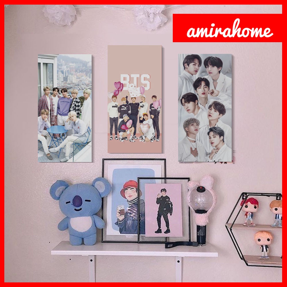 Jual Hiasan Dinding Kayu Poster BTS Moderen Wall Decor Pajangan ...