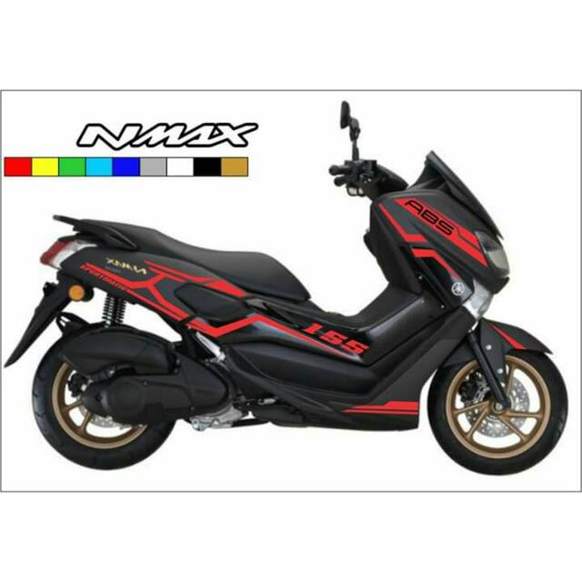 Jual Cutting stiker MODIFIKASI yamaha Nmax 4a sticker lis variasi