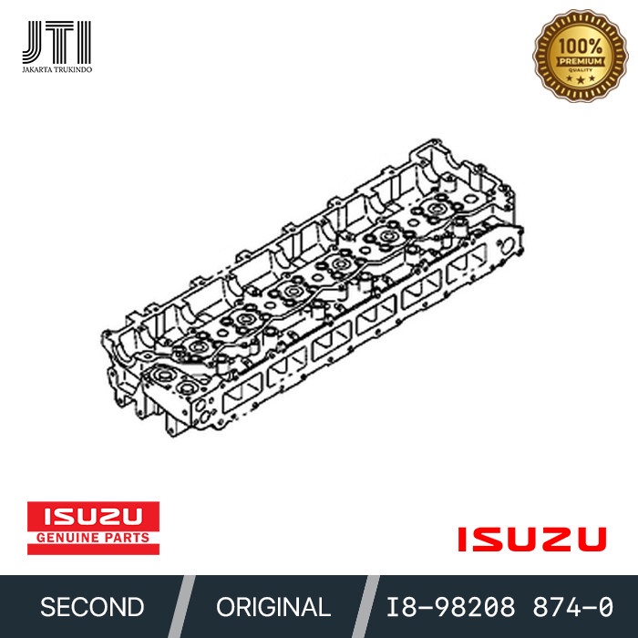 Jual CYLINDER HEAD KEPALA SILINDER ISUZU GIGA FVZ 285 6HK1 I8-98208 874 ...