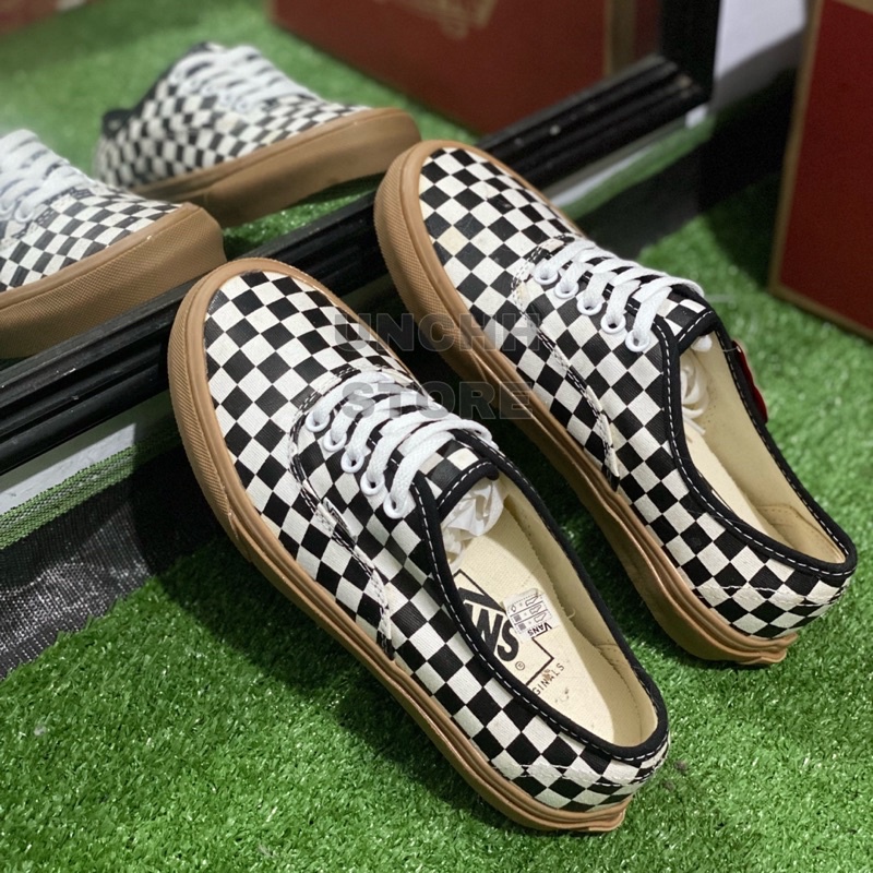 BEST SELLER VANS AUTHENTIC CHECKERBOARD GUM BAYAR DITEMPAT