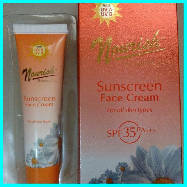 Nourish Skin Sunscreen Face Cream Nourish Beauty Care Sunscreen Face Cream Asli 100 Original