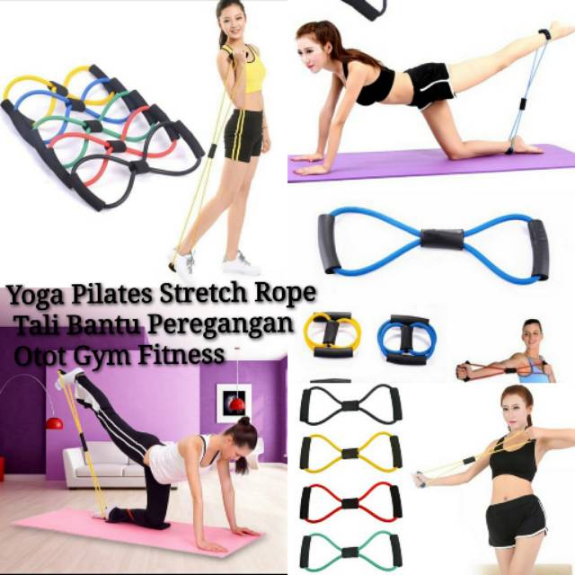 Jual Yoga Pilates Stretch Rope, Tali bantu peregangan Otot, Tali Gym ...