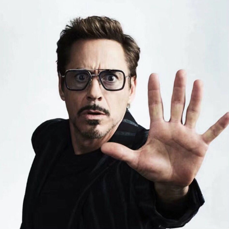 Jual Kacamata Tony Stark Bentuk Kotak Desain Iron Man Spiderman Edith Untuk Pria Wanita