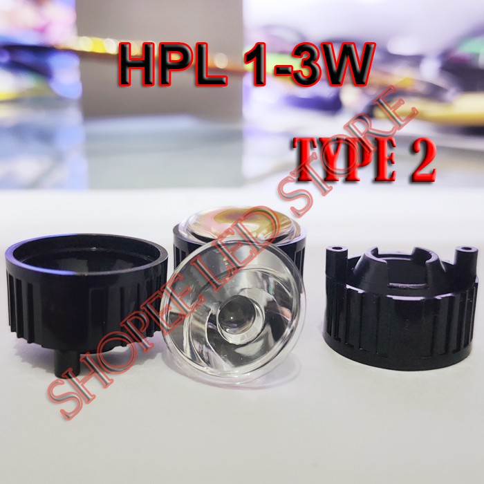 Jual CONVEC LENS LENSA PLANO HPL LED 1W 3W 5W LED DRIVER LAMPU SOROT ...