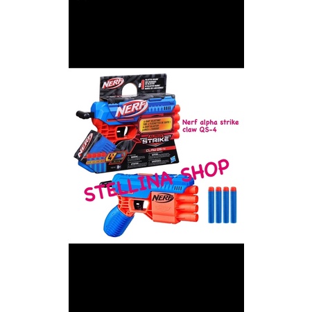 Jual Nerf Alpha Strike Claw QS-4 Darts Blaster Gun ORIGINAL | Shopee ...