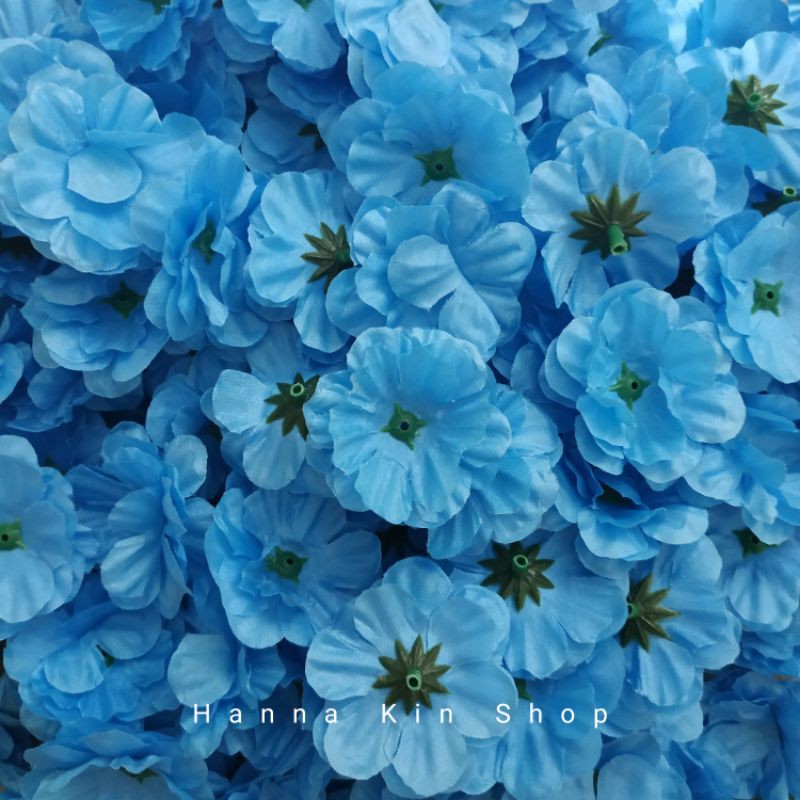 Jual Bunga Suyok Biru Langit 5cm | Shopee Indonesia