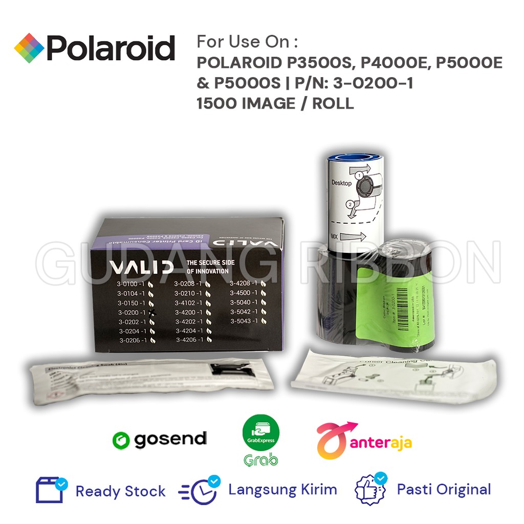 Jual POLAROID RIBBON BLACK P3500S 1500 IMAGES ORIGINAL (VALID) | Shopee ...