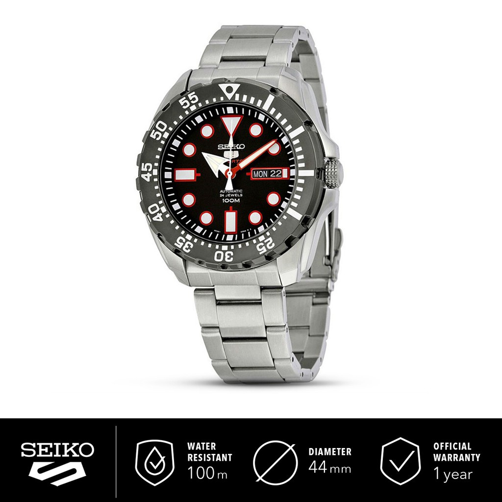 Jual Jam Tangan Pria Seiko 5 Sports SRP603K1 Automatic Dark Brown