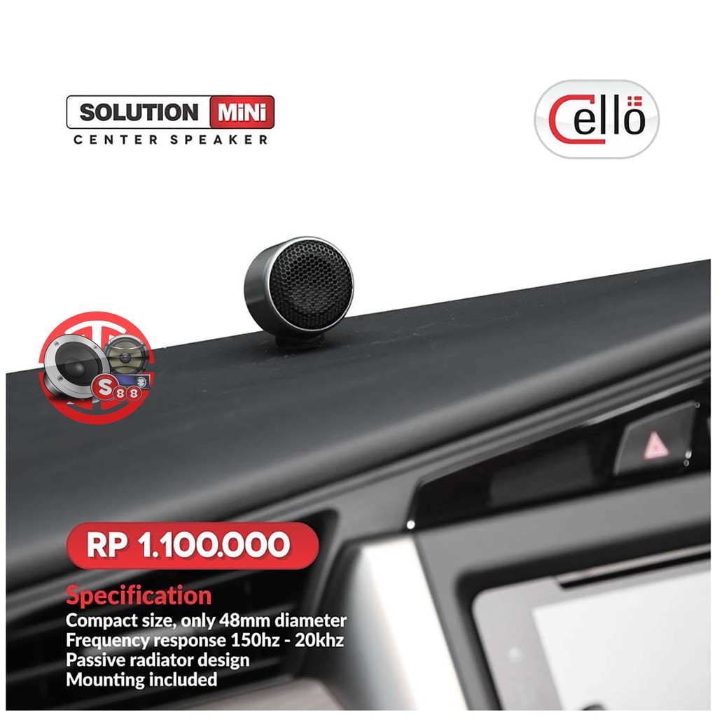 Jual Cello Solution Mini Speaker Center Mobil | Shopee Indonesia