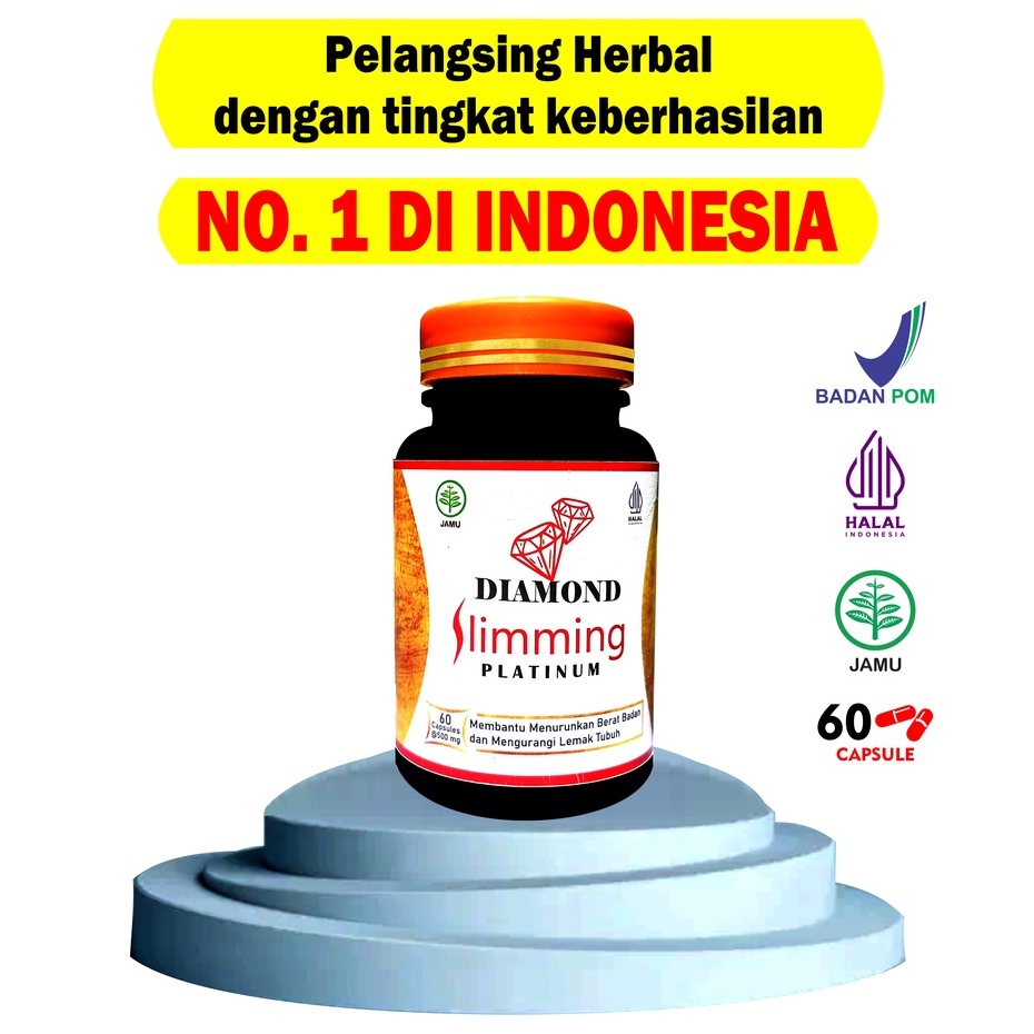 Jual Diamond Slimming Platinum Original [ CARD MEMBER ] 1Botol isi 60