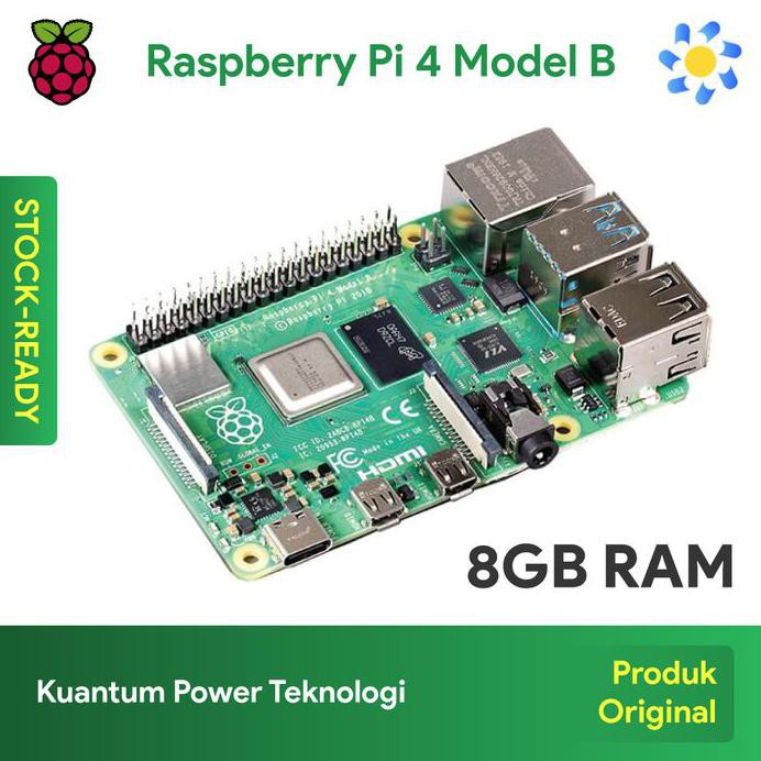 Jual RASPBERRY PI 4 MODEL B - RAM 8GB TERBARU (WIFI, BLUETOOTH, 4K, USB ...