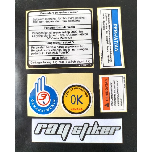 Jual STIKER WARNING PERINGATAN YAMAHA INDONESIA | Shopee Indonesia