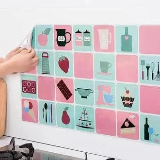 [UNIK88] Sticker Dapur Anti Mingak Aluminium Foil | AutoStock