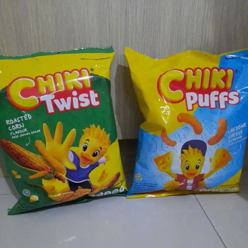 Jual Chiki Twist Roasted Corn 70gr Chiki Puffs Cheddar Cheese 60gr