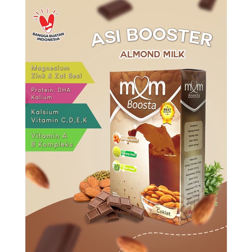 Jual Susu Mom Boosta Almond Milk Booster Pelancar Asi Nutrisi Busui