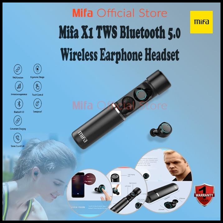 Jual Garansi Resmi Mifa Airdots X1 Sport Earphone Headset Tws