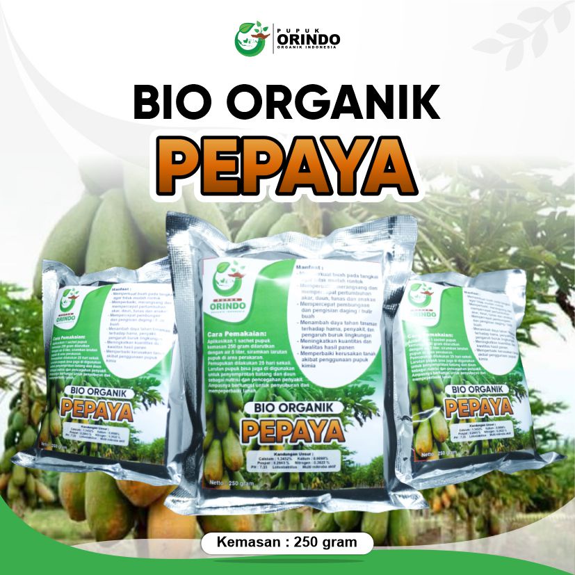 Jual Pupuk Buah Pepaya Organik Perangsang Booster Buah Super Lebat