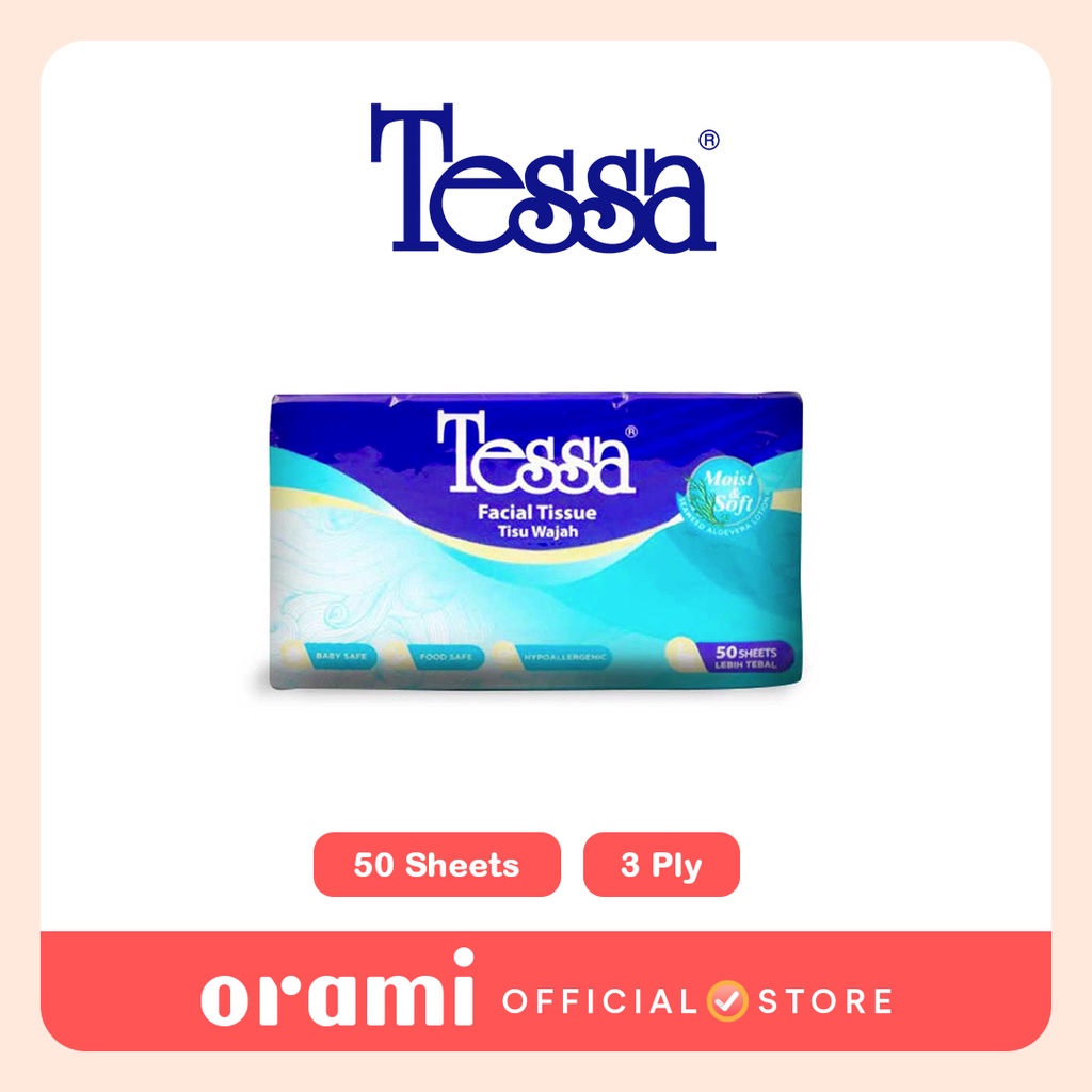Jual Tissue Tessa MS Facial TV 50s 3p - TP20 | Shopee Indonesia