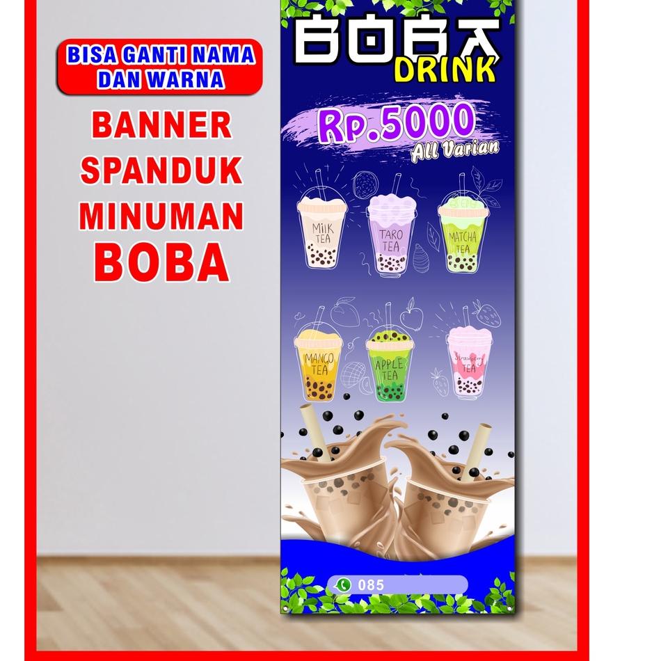 Jual Best Delivery Cetak Spanduk Banner Backdrop Minuman Boba Ukuran 60 X 160 Cm Shopee 