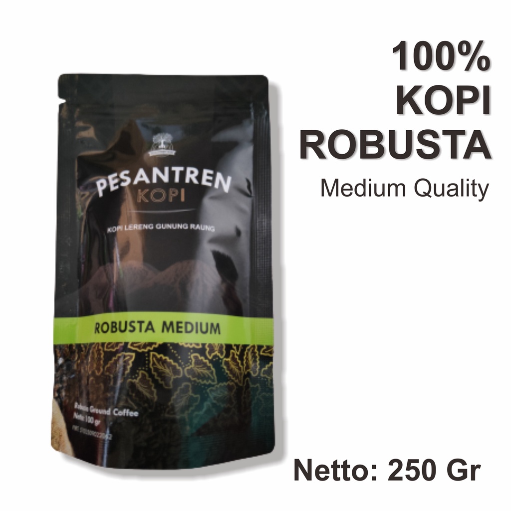 Jual Medium Ground Robusta Pesantren Kopi 250 Gram Shopee Indonesia