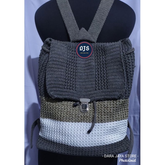 Jual Random Tas Ransel Rajut Salur Besar | Shopee Indonesia