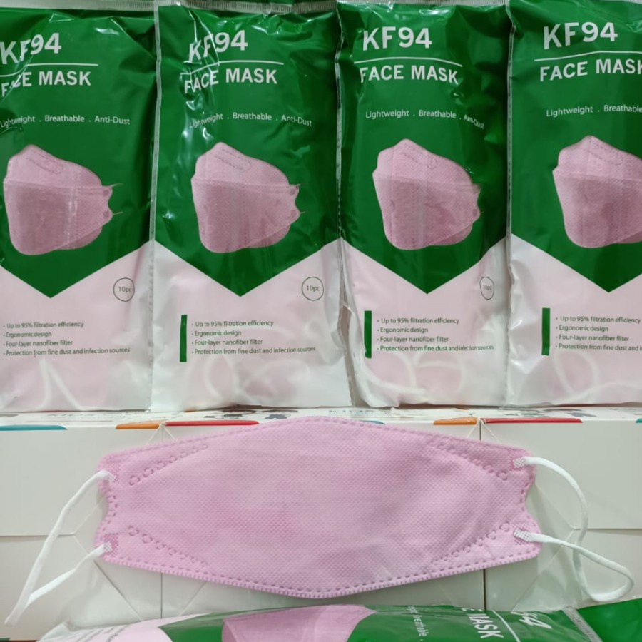 Jual MASKER KF94 ISI 10PCS 4ply MEDIS KF 94 10 PCS KOREA EVO WARNA