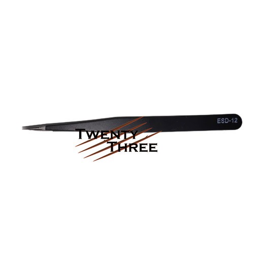 Jual pinset tweezer lurus tumpul ESD-12 ESD12 ESD 12 tweezers mirip ...