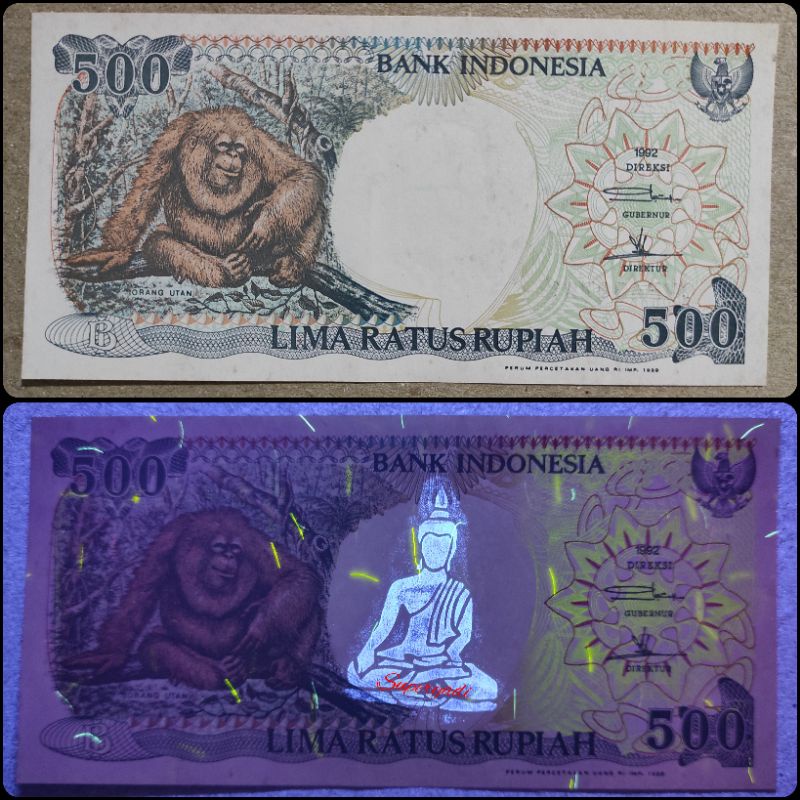 Jual Uang Kertas Kuno Indonesia Rp 500 1992 Ada Gambar Buddha Jika ...
