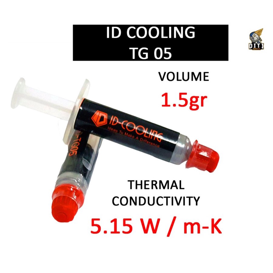 Jual ID COOLING ID 05 1.5GR THERMAL PASTE PASTA CPU VGA ID-COOLING TG ...