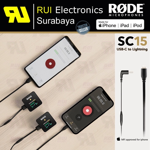 Jual RODE SC15 USB-C to Lightning Cable iOS Device | Shopee Indonesia