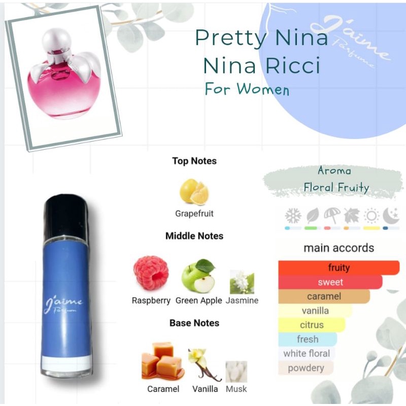 Jual J'aime Inspired Parfum Pretty Nina for Women 35 ml | Shopee Indonesia