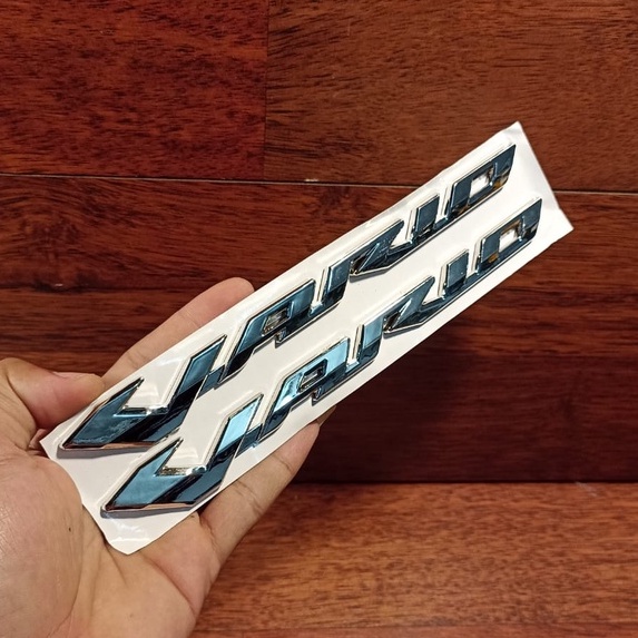 Jual Emblem Stiker Tulisan Timbul Vario Crome Gold Plastik Shopee