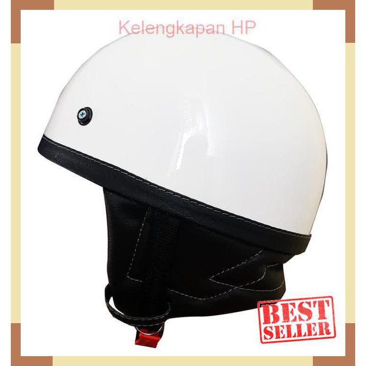 Jual Helm Retro Helm Half Face Lee Ono Putih Shopee Indonesia