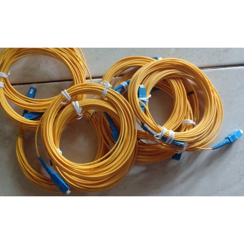 Jual kabel patchcord patch cord SC UPC FO fiber optic second | Shopee ...