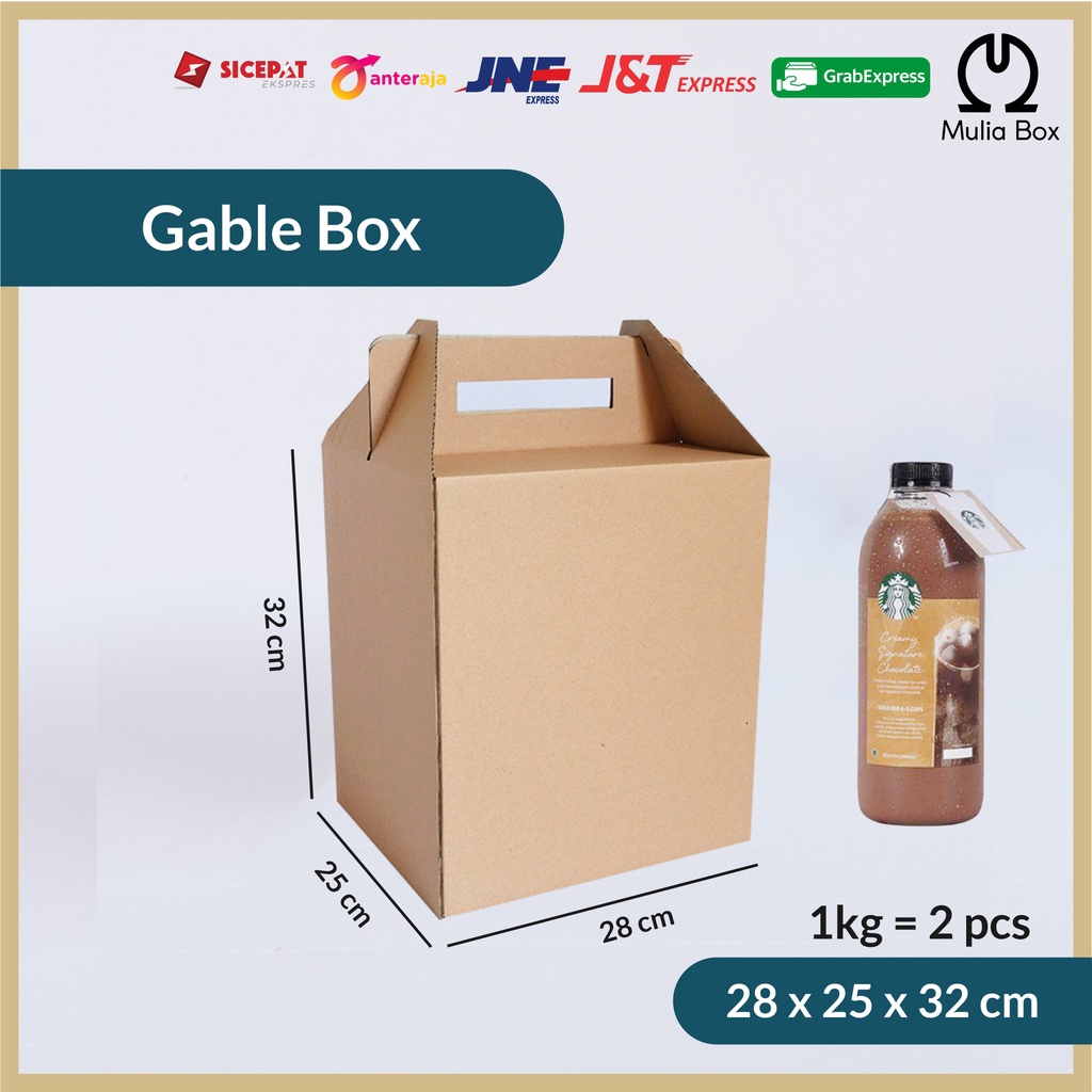 Jual Kardus Packing Jinjing Gable Botol Ml Liter X X Cm