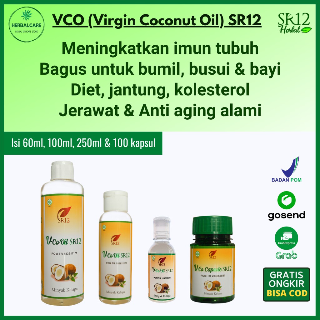 Jual Vco SR12 virgin coconut oil minyak kelapa vco minyak kelapa murni ...