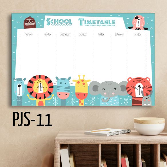 Jual Wipe And Clean Weekly Planner Jadwal Sekolah Mingguan Wall Schedule Poster Jadwal 0911