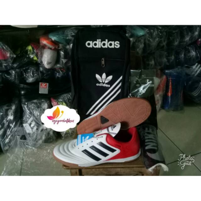 Jual Paket hemat sepatu futsal adidas copa merah putih | Shopee Indonesia