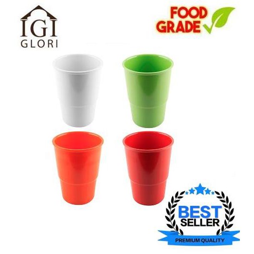 Jual Glori Gelas Besar 400ml Melamin 812 Oren Shopee Indonesia 7116