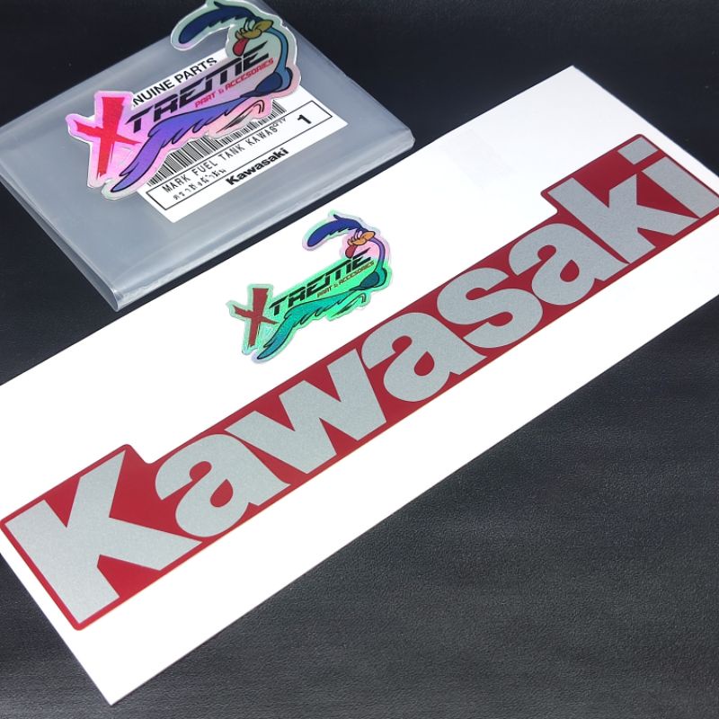 Jual Striping Stiker Tangki Ninja RR Old Merah ORIGINAL KAWASAKI