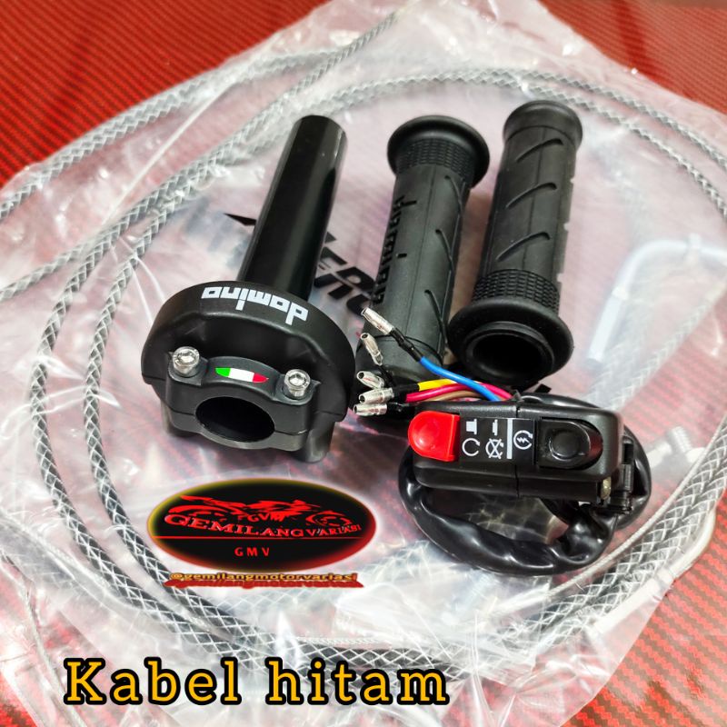 Jual Paketan Gas Spontan Domino Kabel Cm Saklar Kiri Free Handgrip Original Gas Spontan