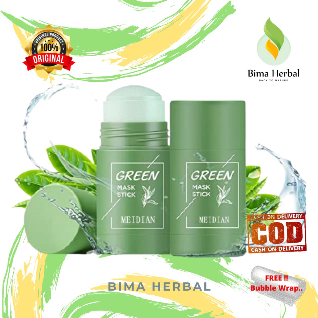 Jual MEIDIAN Green Mask Stick Eggplant Mask Stick Masker Wajah